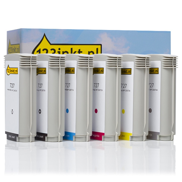 Η έκδοση 123ink αντικαθιστά το HP 727 2x BK + C/Y/M/G High Capacity 6-pack  160188 - 1