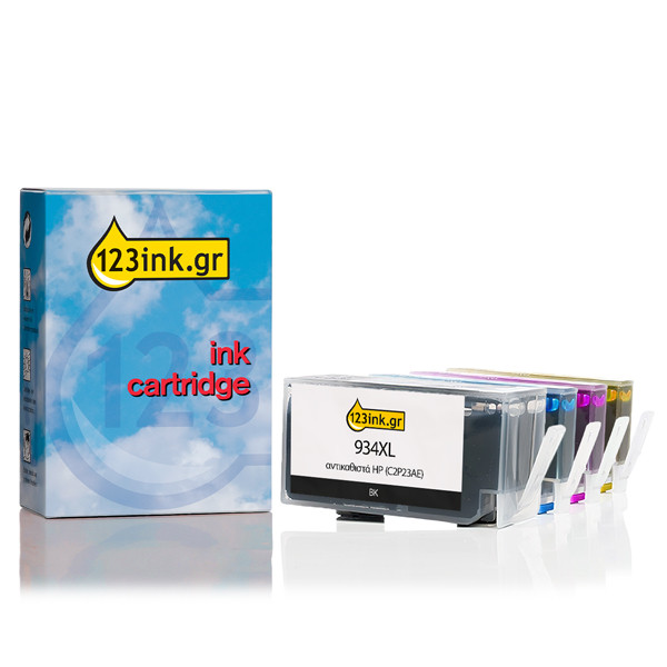 Η έκδοση 123ink αντικαθιστά το HP 934XL / HP 935XL Multipack Black/Cyan/Magenta/Yellow 6ZC72AEC X4E14AEC 110822 - 1