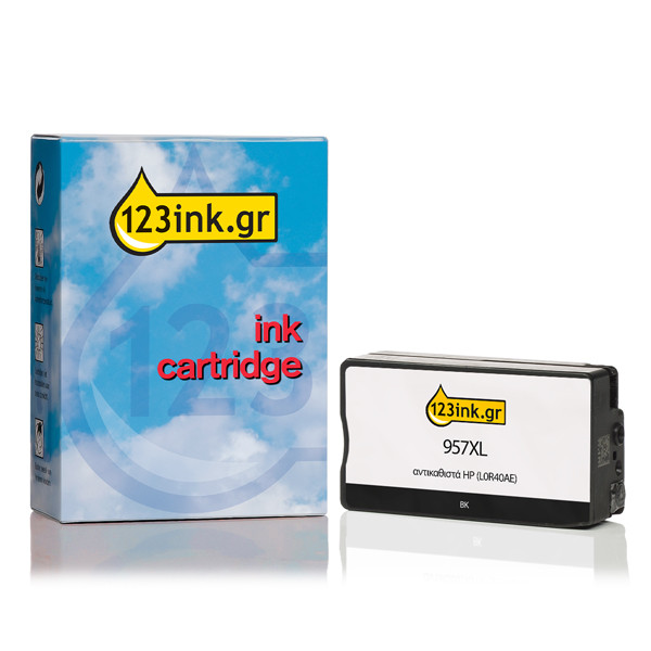 Η έκδοση 123ink αντικαθιστά το HP 957XL (L0R40AE) Extra High Capacity Black L0R40AEC 044545 - 1