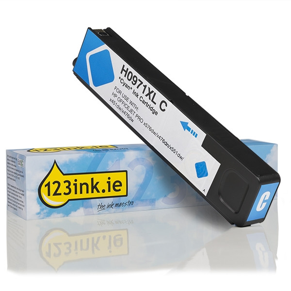 Η έκδοση 123ink αντικαθιστά το HP 971XL (CN626AE) High Capacity Cyan CN626AEC 044235 - 1