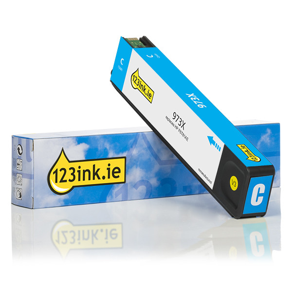 Η έκδοση 123ink αντικαθιστά το HP 973X (F6T81AE) High Capacity Cyan F6T81AEC 054917 - 1
