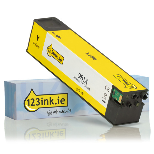 Η έκδοση 123ink αντικαθιστά το HP 981X (L0R11A) High Capacity Yellow L0R11AC 044575 - 1