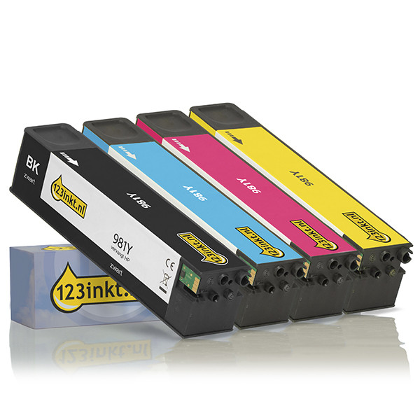 Η έκδοση 123ink αντικαθιστά το HP 981Y BK/C/M/Y Extra High Capacity 4-pack  160194 - 1