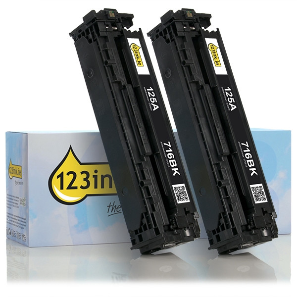 Η έκδοση 123ink αντικαθιστά το Toner HP 125A (CB540AD) Black 2-pack CB540ADC 054117 - 1