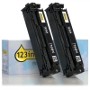 Η έκδοση 123ink αντικαθιστά το Toner HP 125A (CB540AD) Black 2-pack 054117 - 1