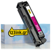Η έκδοση 123ink αντικαθιστά το Toner HP 201X (CF403X) High Capacity Magenta