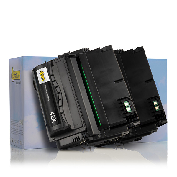Η έκδοση 123ink αντικαθιστά το Toner HP 42XD (Q5942XD) High Capacity Black 2-pack Q5942XDC 132160 - 1