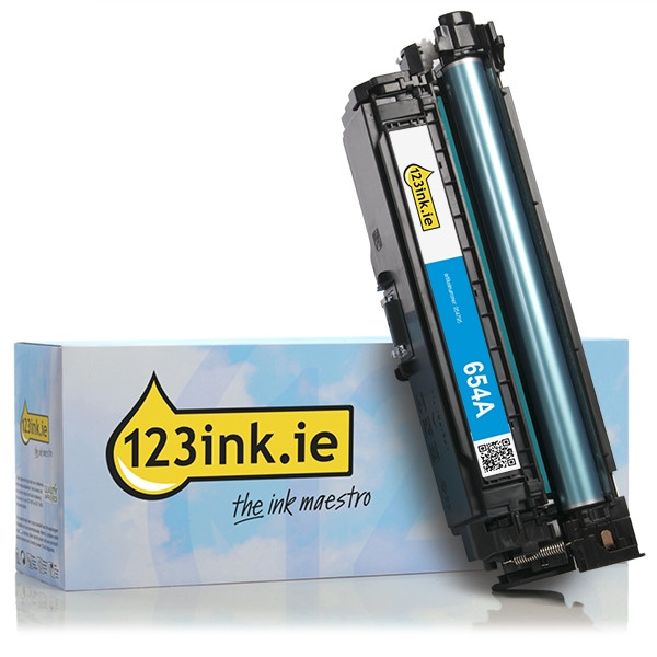 Η έκδοση 123ink αντικαθιστά το Toner HP 654A (CF331A) Cyan CF331AC 054795 - 1