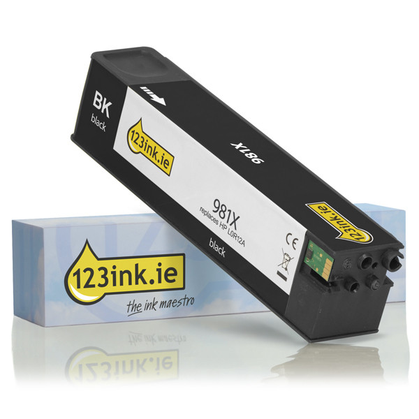 Η έκδοση 123ink αντικαθιστά το Toner HP 981X (L0R12A) High Capacity Black L0R12AC 044557 - 1