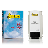 Η μάρκα 123inkt αντικαθιστά το δοχείο μαύρου μελανιού HP 738 (498N4A) 093279