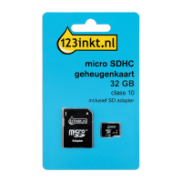 Κάρτα μνήμης Micro SDHC 123ink κλάσης 10 συμπεριλαμβανομένου προσαρμογέα SD - 32GB 300695
