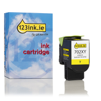 Κίτρινο Toner εξαιρετικά υψηλής χωρητικότητας Lexmark 702XY (70C2XY0) (123ink) 70C2XY0C 037261