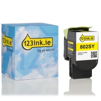 Κίτρινο Toner Lexmark 802SY (80C2SY0) (123ink) 80C2SY0C 037291