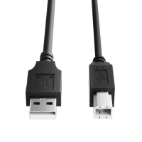 Καλώδιο εκτυπωτή USB 123ink Black 1m 302308