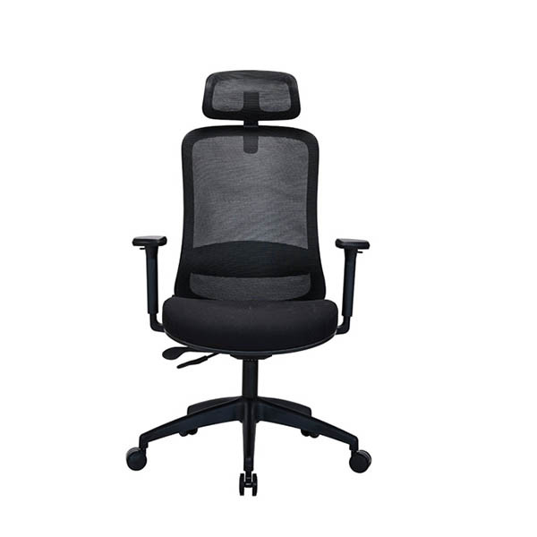 Καρέκλα Γραφείου Business Ecoline 123ink mesh μαύρη με Προσκέφαλο 302696 - 2