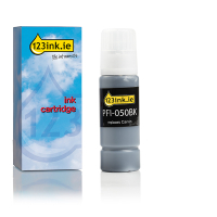 Κασέτα μαύρου μελανιού Canon PFI-050BK (123ink)