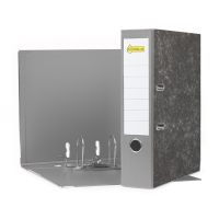 Κλασέρ Αρχειοθέτησης Χαρτόνι A4 123ink 80 mm Γκρι Θολό 300521