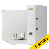 Κλασέρ Αρχειοθέτησης 123ink Α4 Πλαστικό 80 mm White (συσκευασία των 5)