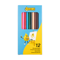 Κλασικά χρωματιστά μολύβια 123ink (12 τεμάχια) 301603