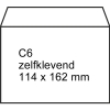 Λευκός Αυτοκόλλητος Φάκελος 123ink C6, 114mm x 162mm (συσκευασία 25)