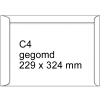 Λευκός φάκελος εγγράφων 123ink C4 με κόλλα, 229 mm x 324 mm (συσκευασία 25)