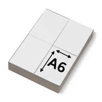 Λευκό χαρτί A6 123ink, 80 γραμμάρια 300616