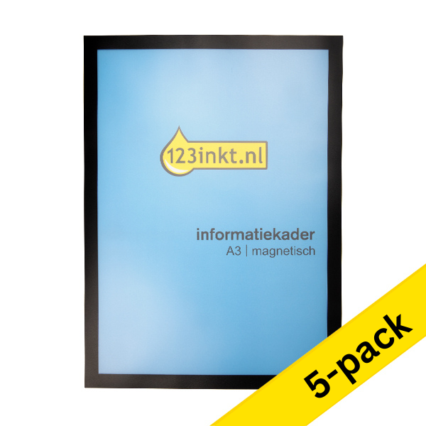 Μαγνητική Κορνίζα 123ink A3 Black 5Τεμ 301735 - 1