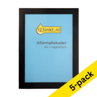 Μαγνητική Κορνίζα 123ink A5 Black 5Τεμ 301736