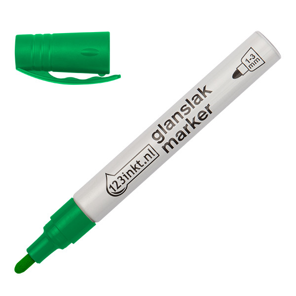 Μαρκαδόρος Ανεξίτηλος 123ink Green (1 - 3 mm) 300828 - 1