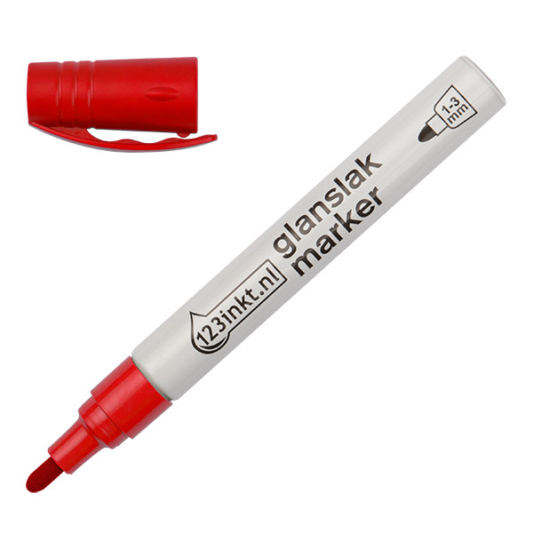 Μαρκαδόρος Ανεξίτηλος 123ink Red  (1 - 3 mm) 300826 - 1