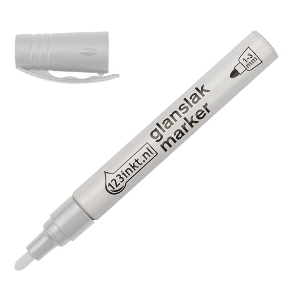 Μαρκαδόρος Ανεξίτηλος 123ink White (1 - 3 mm) 300831 - 1