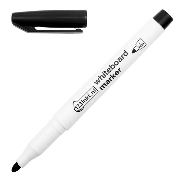 Μαρκαδόρος Ασπροπίνακα 123ink 1mm Black 300889 - 1