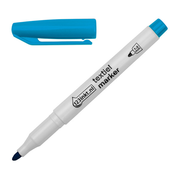 Μαρκαδόρος Υφασμάτων 123ink 1 - 3 mm Pastel Blue 300851 - 1