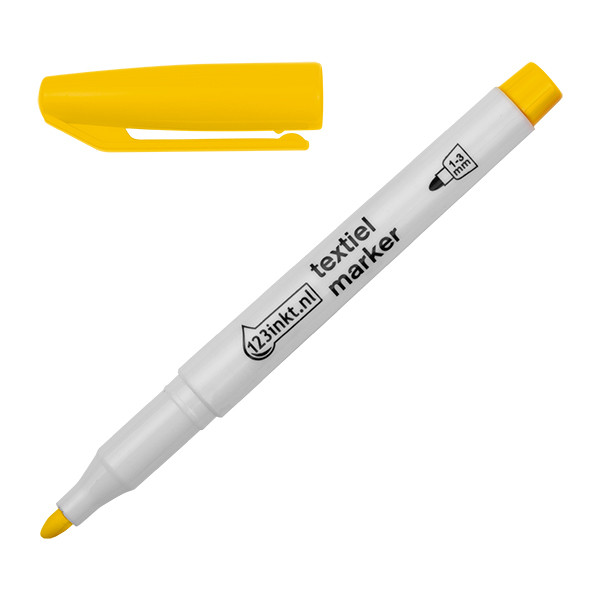 Μαρκαδόρος Υφασμάτων 123ink 1 - 3 mm Yellow 300846 - 1