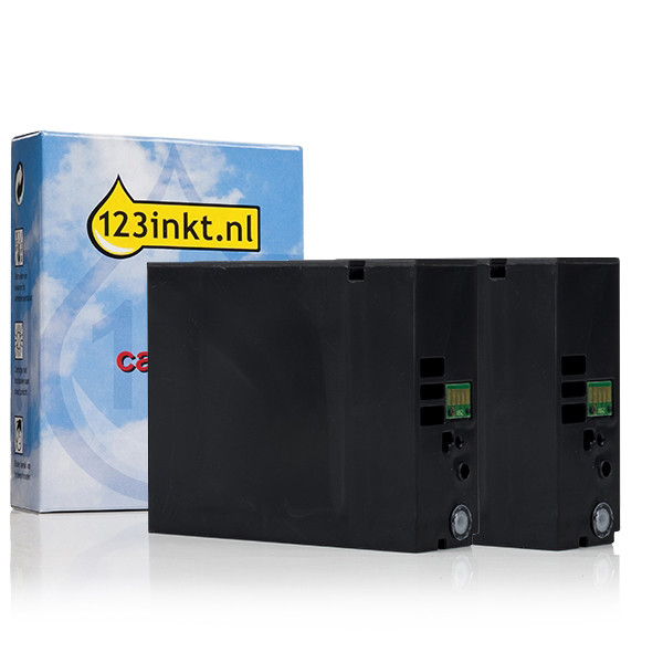 Μαύρο διπλό πακέτο Μελάνι Canon PGI-2500XL (μάρκα 123ink)  426267 - 1