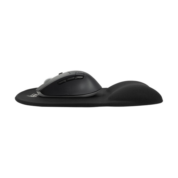 Μαύρο Mouse Pad 123ink με αφρό μνήμης & στήριγμα καρπού 9176501C 301036 - 2