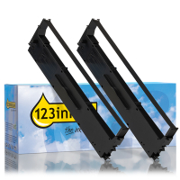 Μελανοταινία μαύρης μελάνης Epson S015647, συσκευασία 2 τεμαχίων (έκδοση με 123ink) 084315