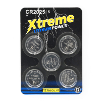 Μπαταρία κουμπιού λιθίου 123accu Xtreme Power CR2025 (5 τμχ) ADR00070