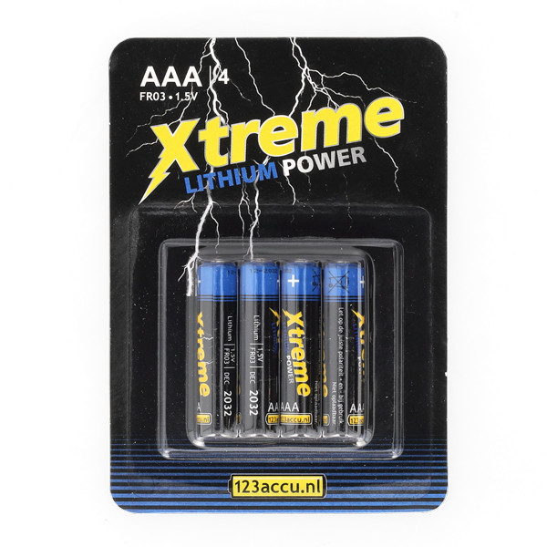 Μπαταρίες Xtreme Power AAA FR03  (123ink) 4-pack ADR00067 - 1