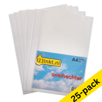 Ντοσιέ με Έλασμα Α4 123ink Λευκό (25 τεμάχια) 300550 Ντοσιέ με Έλασμα Α4 123ink Λευκό (25 τεμάχια) 300550