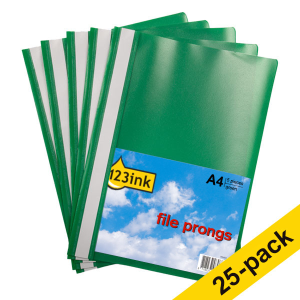Ντοσιέ με Έλασμα Α4 123ink Πράσινο (25 τεμάχια) 300548 Ντοσιέ με Έλασμα Α4 123ink Πράσινο (25 τεμάχια) 300548 - 1