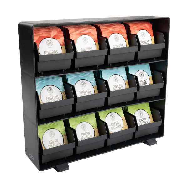 Οργανωτής Τσαγιού 123ink μαύρος (12 θήκες) 302561 - 3