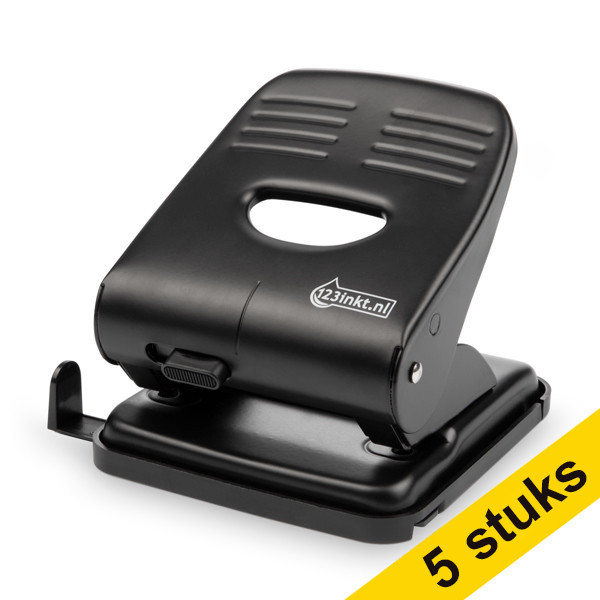 Περφορατέρ 123ink 2 Οπών Black για 50 Φύλλα (5-τεμάχια) 301330 - 1