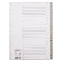 Πλαστικά Ευρετήρια Διαχωριστικά Α4 123ink A-Z 300528