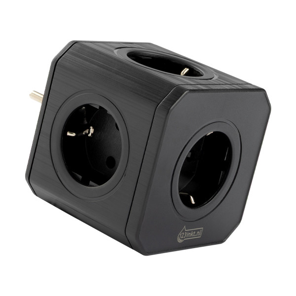 Πολύπριζο Κύβος 123ink 5 Θέσεων Black 390031 - 1