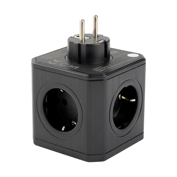 Πολύπριζο Κύβος 123ink 5 Θέσεων Black 390031 - 2