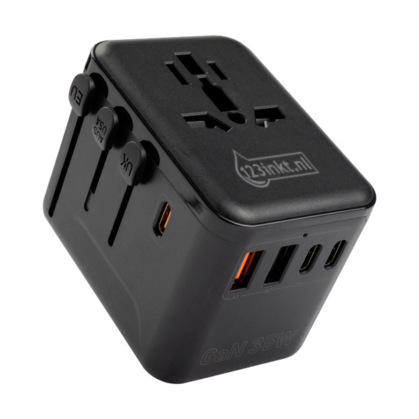 Προσαρμογέας/Φορτιστής Ταξιδιού 123ink 35W 2 θύρες USB A + 3 θύρες USB-C 390043 - 1