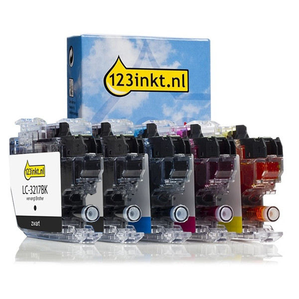 Προσφορά: Η έκδοση 123ink αντικαθιστά το Μελάνι Brother LC-3217 2 Black + 3 Colours 5-pack 160688 - 1