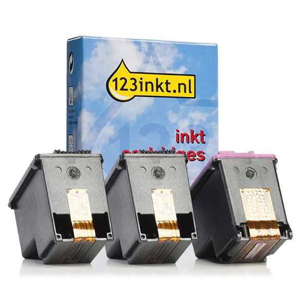 Προσφορά: Η έκδοση 123ink αντικαθιστά το HP 62XL 2 Black + 1 Colour 3-pack  160693 - 1