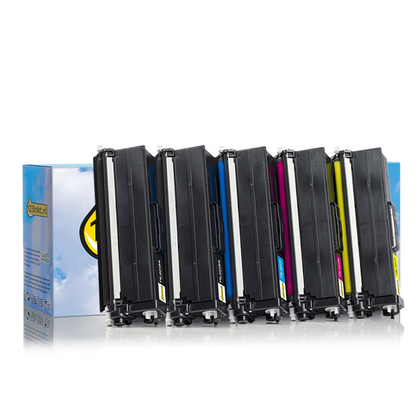 Προσφορά: Η έκδοση 123ink αντικαθιστά το Toner Brother TN-421 BK/C/M/Y 2 Black + 3 Colours 5-pack 160697 - 1